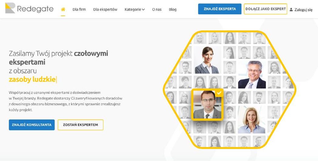Redegate.com - 1. w Polsce portal łączący ekspertów najwyższego szczebla